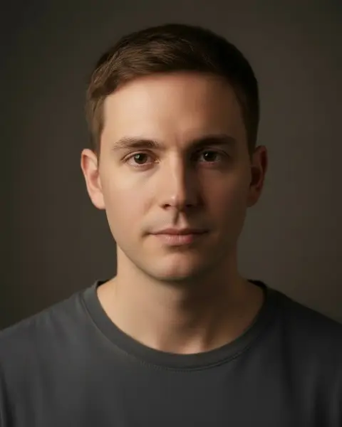 Clean shaven on a male model