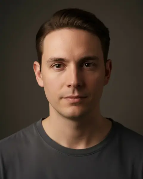 Hard part comb over on a male model