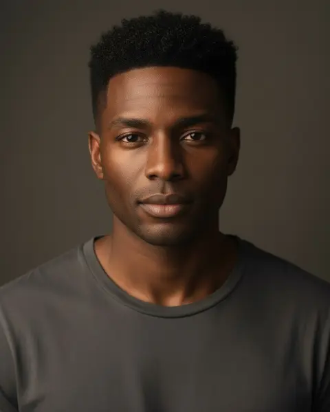 Drop fade with sponge twists on a male model