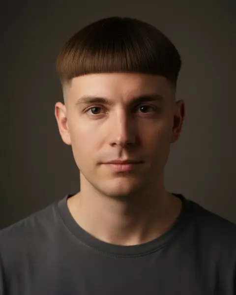 Edgar cut on a male model