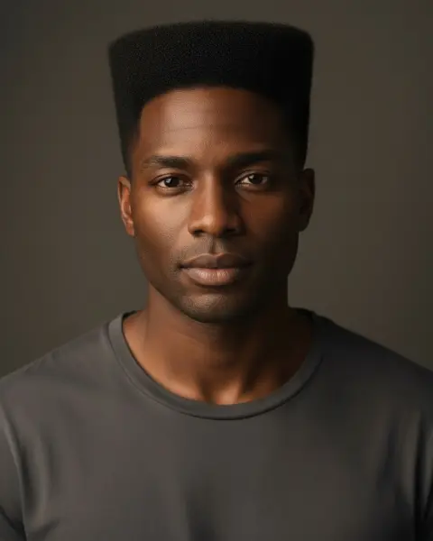 Flat top on a male model