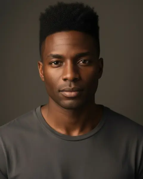 Frohawk on a male model