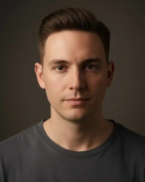 Classic quiff on a male model
