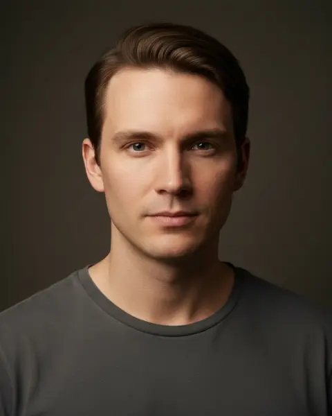 Side part on a male model