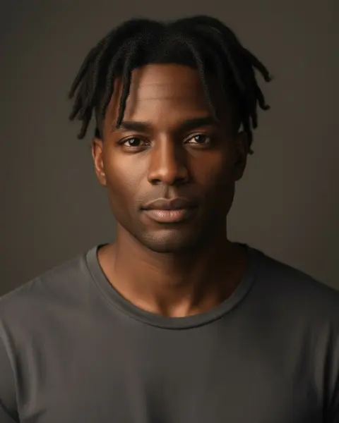Two-strand twists on a male model